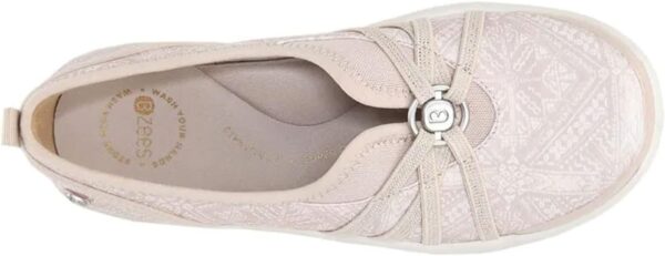 BZees Women's Niche Slip-On Comfort Flat,Beige Batik Fabric,11 Wide - Image 6