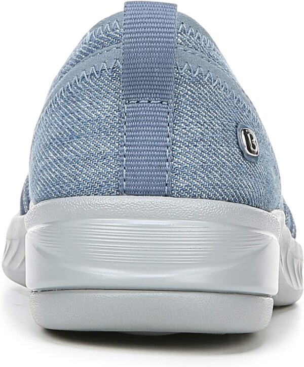 Bzees Women's Niche Slip-On Comfort Ballet Flat ,Washed Denim Fabric,8.5 Wide - Image 8