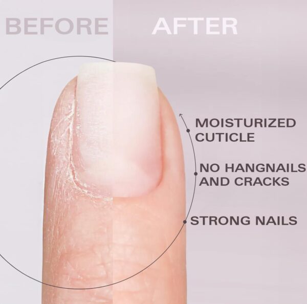 Nail Oil Cuticle Pen - Fragrance Free - Nail Strengthener & Growth Serum with Vitamin A, D, E, B5, Grapeseed & Natural Oils - Repair for Brittle, Peeling, Thin Nails (No Scent) - Image 4