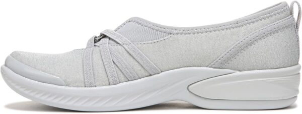 BZees Women's Niche Slip-On Comfort Flat,Silver Shimmer,9.5 - Image 4
