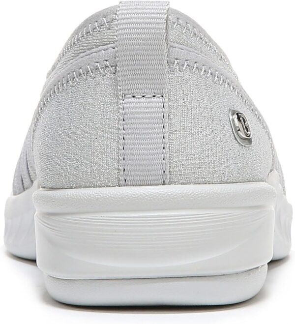 BZees Women's Niche Slip-On Comfort Flat,Silver Shimmer,9.5 - Image 6