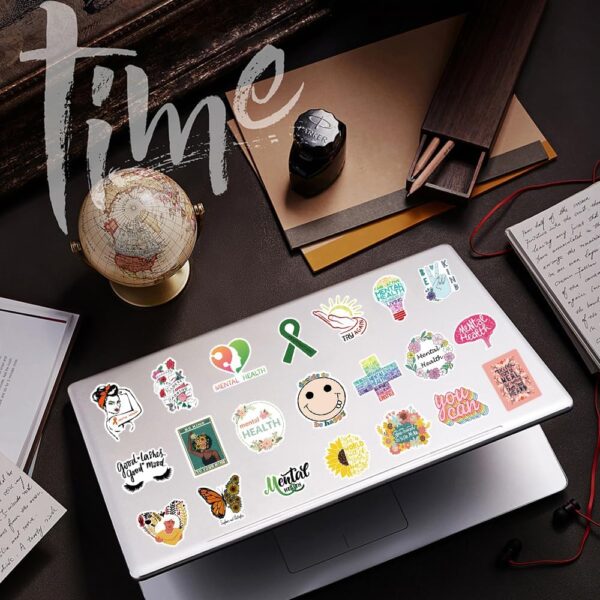 300PCS Mental Health Stickers Gifts for Teens Adults, Mental Health Matters Awareness Items Waterproof Vinyl Water Bottle Sticker for Laptops Helmet Doctor Reward Stickers Therapy Office Decor - Image 7