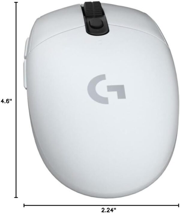 Logitech G305 LIGHTSPEED Wireless Gaming Mouse, Hero 12K Sensor, 12,000 DPI, Lightweight, 6 Programmable Buttons, 250h Battery Life, On-Board Memory, PC/Mac - White - Image 10
