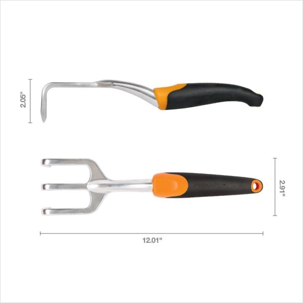 Fiskars Ergo Cultivator for Digging, Aerating Soil, and Weeding, Heavy Duty Garden Tool with Hanging Hole - Image 3