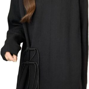 NCDUANSAN Ladies' new Chinese button warm top, high-end niche long sleeved base coat, designed to be lazy and loose