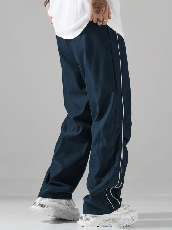 ZAFUL Men's Parachute Sweatpants Y2k Baggy Track Pants Drawstring Wide Leg Casual Trousers Streetwear - Image 3