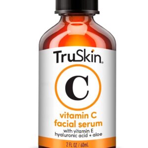 TruSkin Vitamin C Serum For Face – Anti Aging Formula with Vitamin C, Hyaluronic Acid, Vitamin E – Brightening Serum – Improve Appearance of Dark Spots, Tone, Fine Lines & Wrinkles, 2 Fl Oz