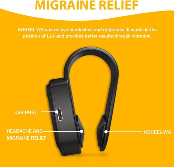 KOHEEL Wearable Acupressure Device for Headache, Migraine, Tension Relief - Support Acupressure Relaxation, Stress Alleviation, Soothing Muscle Pain (Large 1 Count) - Image 2