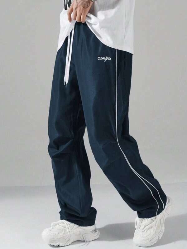 ZAFUL Men's Parachute Sweatpants Y2k Baggy Track Pants Drawstring Wide Leg Casual Trousers Streetwear - Image 5