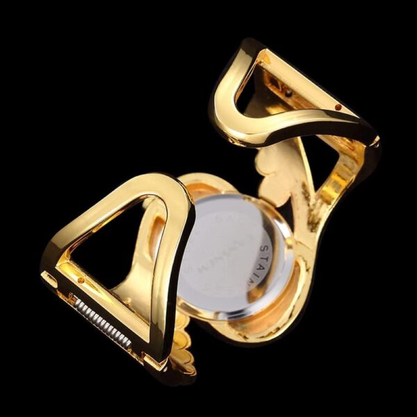 Weicam Women Luxury Crystal Cuff Bracelet Round Dial Analog Quartz Wrist Watch for Ladies - Image 3