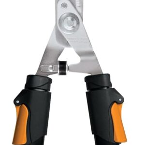 Fiskars Power-Lever Hedge Shears - 25"-33" Extendable Handle - Plant Cutting Scissors - Yard and Garden Tools - Orange/Black