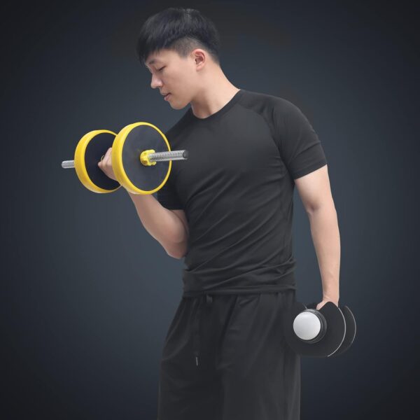 JULY'S SONG Men Compression Workout Set 5 PCS Dry Quick Shirt Pants Shorts Tights Jacket Clothes for Gym - Image 4