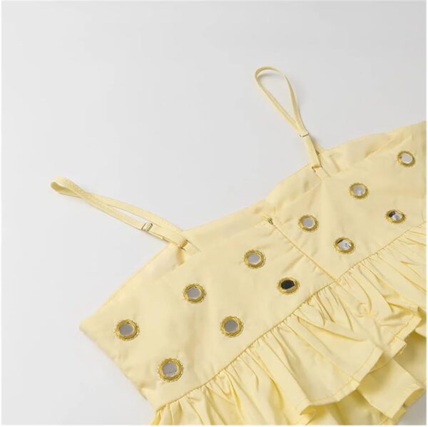 Women's European and American 2-Piece Set Niche Design Camisole and High Waist Mini Skirt - Image 5