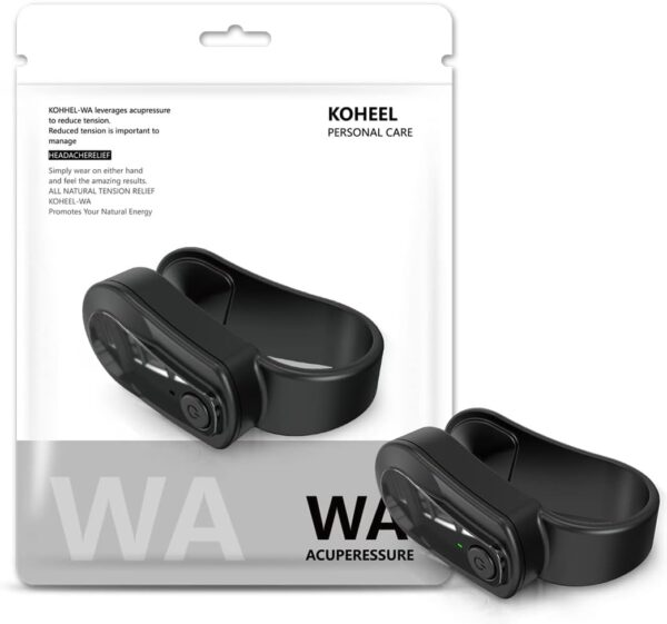 KOHEEL Wearable Acupressure Device for Headache, Migraine, Tension Relief - Support Acupressure Relaxation, Stress Alleviation, Soothing Muscle Pain (Large 1 Count)