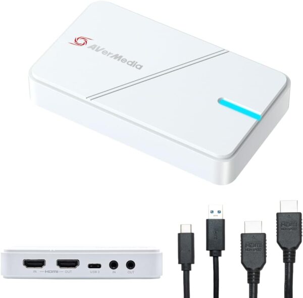AVerMedia HDMI Capture Card- Gaming, Video Streaming, 4K Capture Card for PS5, Xbox Series X/S, Xbox One, PS4, Switch, Windows 11 / Mac Os12, HDR & VRR Support - GC551G2 Live Gamer Extreme 3 White - Image 2