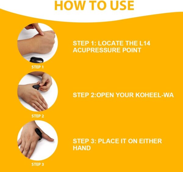 KOHEEL Wearable Acupressure Device for Headache, Migraine, Tension Relief - Support Acupressure Relaxation, Stress Alleviation, Soothing Muscle Pain (Large 1 Count) - Image 4
