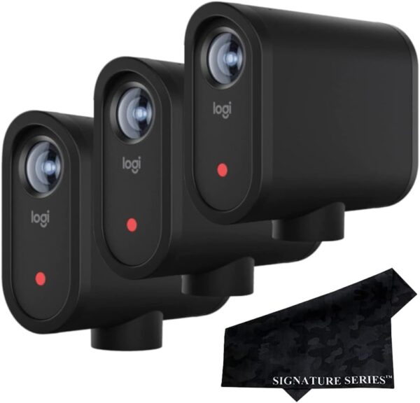 Mevo Start 3-Pack Wireless Live Streaming Cameras, for Multi-Camera HD Video, App Control and Streaming via Smartphone or Wi-Fi and Signature Series Lens Cloth
