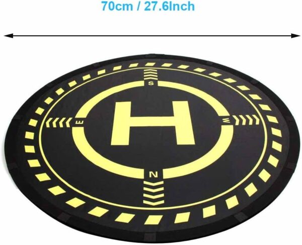 Drones Landing Pad with Night Vision LED Light, Universal Waterproof Portable Fast-Foldable Landing Mat for DJI Flip/Neo/Mini 4k/Mini 4 Pro/Mini 3/Air 2S/Mavic 3 Pro/FPV Avata (70cm/27.6inch) - Image 3