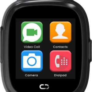 GPS Tracker for Kids Real-Time Tracking Device with SOS Button & 2-Way Speakerphone - Safety Electronics for Kids, Special Needs, Autism (Black)