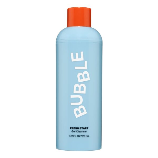 Bubble Skincare Fresh Start Gel Cleanser - Gentle Exfoliating Face Wash for Oily Skin - Formulated with Aloe Vera Juice + Caffeine to Protect and Soothe Complexion (125ml)