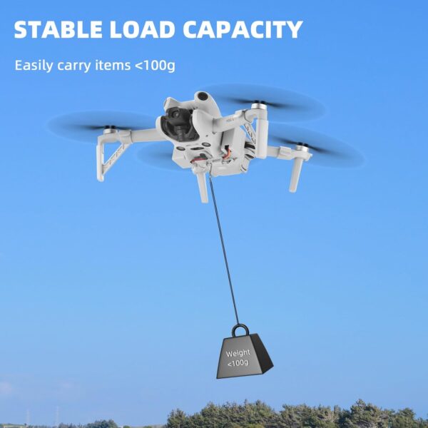 Mini 4 Pro Payload Airdrop System,Transport Release with Landing Gear Wedding Ring Thrower Fishing Bait Clip Delivery for DJI Mavic Mini 4 Pro Accessories - Image 2