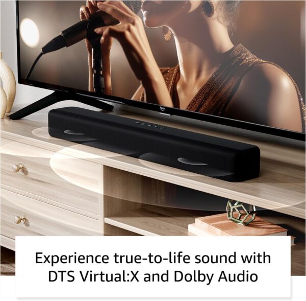 Amazon Fire TV Soundbar (newest model), 2.0 speaker with DTS Virtual:X and Dolby Audio, Bluetooth connectivity - Image 3