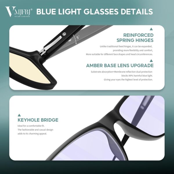 Blue Light Blocking Glasses For Men/Women Anti-Fatigue Computer Monitor Gaming Improve Sleep Reduce Eye Strain Gamer Glasses - Image 8