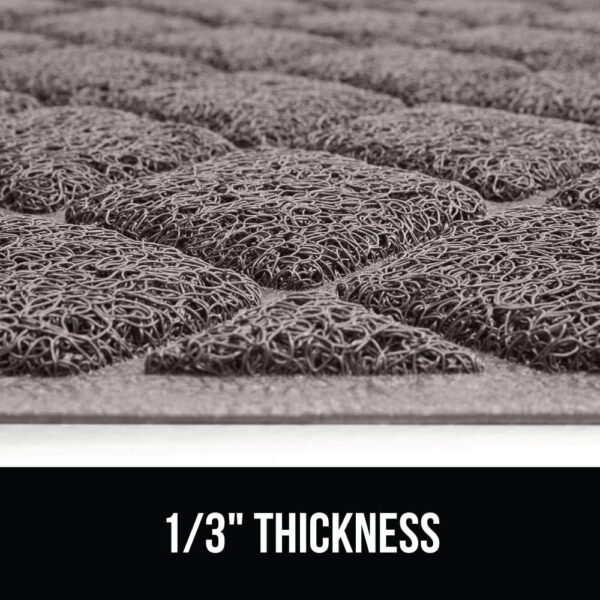 GORILLA GRIP Cat Litter Box Mat, Water Resistant Kitty Litter Trapping Mat, Textured Backing, Easy to Clean, Less Waste and Clean Floors, Kitten Supplies for Indoor Cats, Soft on Paws, 24x17 Gray - Image 9