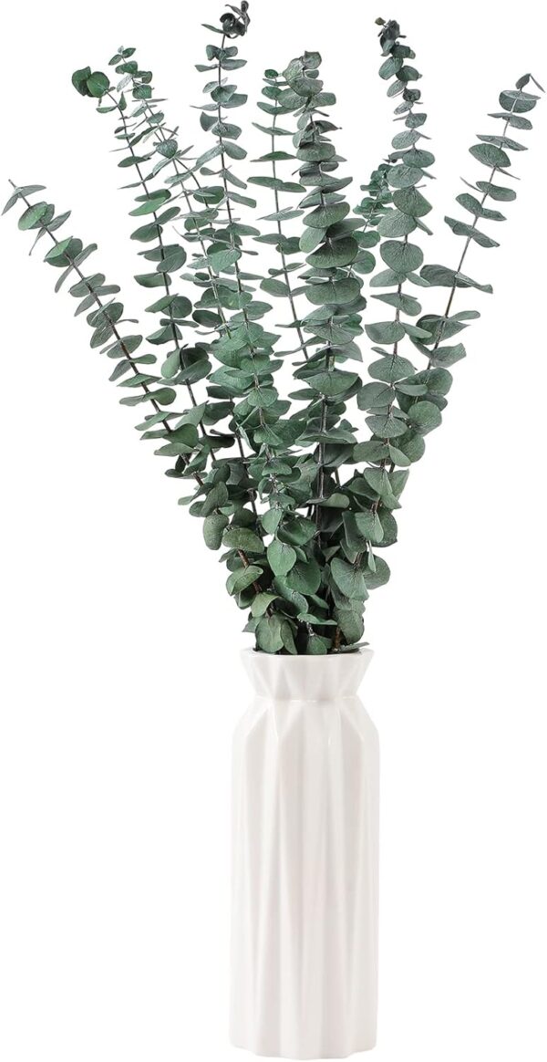 10 Pcs Dried Eucalyptus Stems 17" Real Eucalyptus for Shower Hanging 100% Made from Fresh Leaves, Wedding, Home, Farmhouse, DIY Spring Decor - Image 2