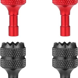 4pcs Drone Control Sticks, Mini Joystick Replacement Drone Controller Thumb Sticks Drone Joystick Compatible with DJI Mini 3 Pro DJI RC Smart Controller Accessories Parts(Red Black)