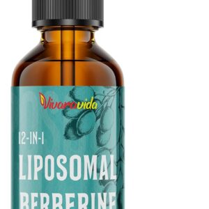 Berberine HCl Supplement 3000 mg - Liposomal Berberine HCl Liquid - AMPK Activator with Turmeric, Ceylon Cinnamon, 12 Natural Ingredients - 2 fl oz