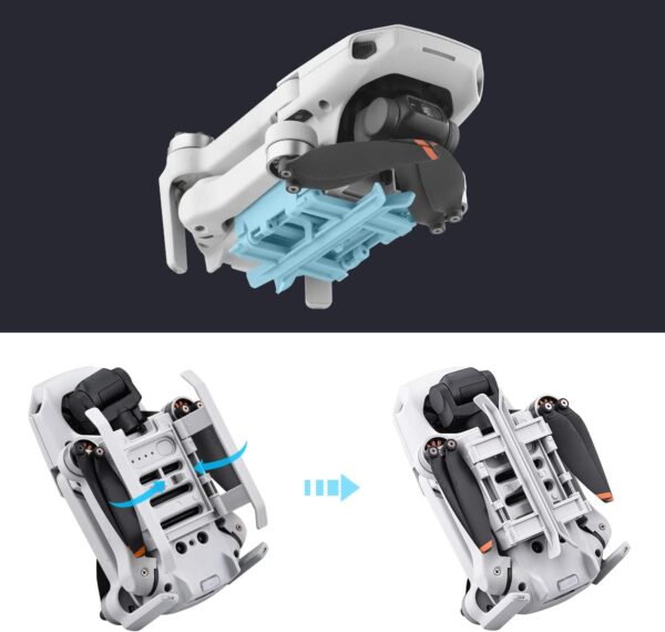 HeiyRC Landing Gear Extensions for DJI Mini 4K/Mini 2/Mini SE/Mavic Mini for Specta Drone Foldable Height Extended Leg Accessory - Image 4