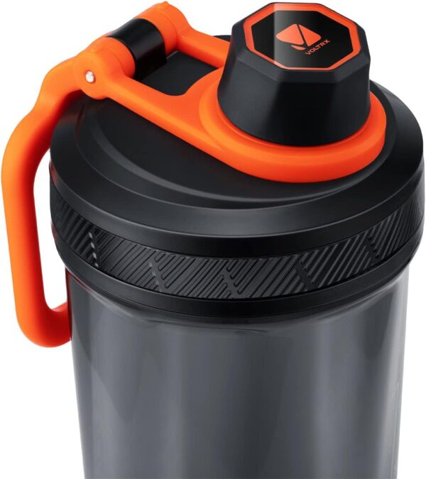 VOLTRX Electric Protein Shaker Bottle - USB Rechargeable Mixer Cup for Shakes and Meal Replacements, BPA-Free Tritan, 24oz - Image 2