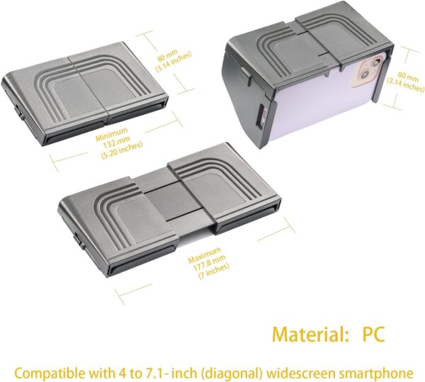 Universal Foldable Sun Shade Visor for Drone Controller Mobile Phone - Anti-Glare, Stable Fit, Easy Installation - Image 4