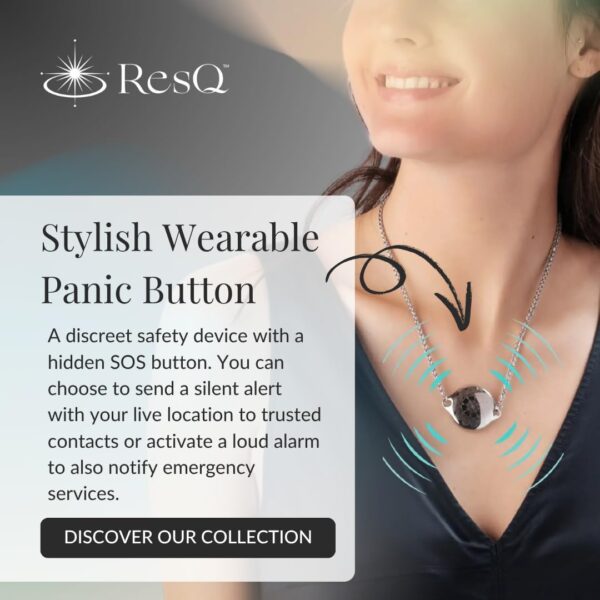 Jewelry, Shakti Smart Bluetooth Safety Necklace, Discreet Wearable Safety Device - GPS Location Tracking, Audio Recording, One Touch Activation - Image 2