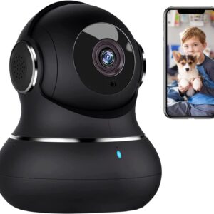 litokam 2K Indoor Security Camera, 360° Cameras for Home Security Indoor with Motion Detection, Pet Cam with Phone App, Baby Monitor-Night Vision
