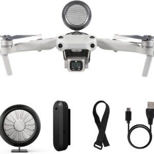 Universal Drone Speaker Megaphone Loudspeaker Wireless Mini Speaker RC Car Walkie Talkie Two Way Radio Communication Accessories for DJI Mini 4 Pro/Air 3/Air 2S/Mavic 3 Pro/F11S/F7S/F22S/EVO