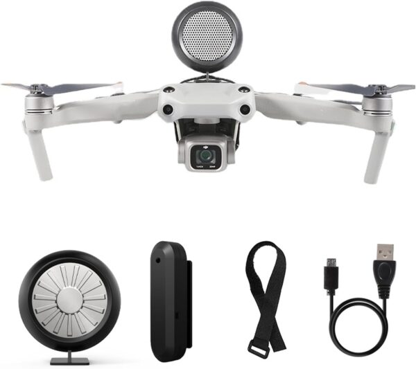 Universal Drone Speaker Megaphone Loudspeaker Wireless Mini Speaker RC Car Walkie Talkie Two Way Radio Communication Accessories for DJI Mini 4 Pro/Air 3/Air 2S/Mavic 3 Pro/F11S/F7S/F22S/EVO