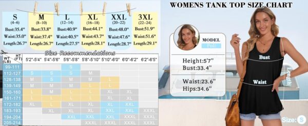 OFEEFAN Womens Tank Tops Sleeveless Scoop Neck Loose Fit Summer Clothes - Image 6