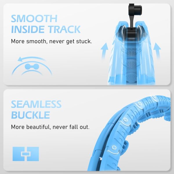 Weighted Hula Circle with 26 Links(56 Inch) for Adults Weight Loss, Infinity Fitness Hoop Plus Size, for Women Smart Exercise Equipment - Image 5