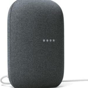 Google Audio Bluetooth Speaker - Wireless Music Streaming, Powerful Sound, Assistant Built-in, Wi-Fi and Bluetooth Connectivity, Smart Home Control, Stereo Pairing (Charcoal)