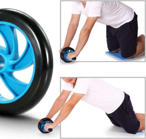 TOMSHOO AB Wheel Roller Kit with Push-Up Bar, Knee Mat, Jump Rope and Hand Gripper - Home Gym Workout for Men Women Core Strength & Abdominal Exercis - Image 6