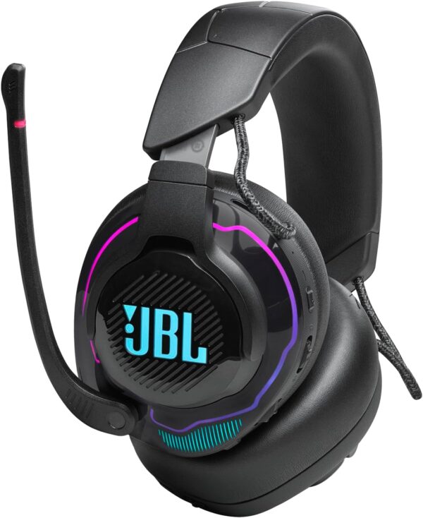 JBL Quantum 910 - Wireless Over-Ear Performance Gaming Headset with Head Tracking-Enhanced, Active Noise Cancelling and Bluetooth, QuantumSPATIAL 360, Low Latency Wireless System (Black) - Image 7