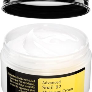 COSRX Snail Mucin 92% Face Moisturizer, 3.52 Oz, Lightweight Moisturing Cream for Soft, Glowy Skin, Korean Skin Care, Korean Moisturizer Face Cream