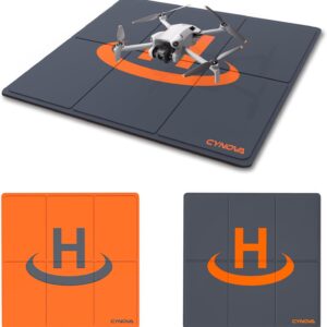 CYNOVA Drone Landing Pad Weighted for DJI Mini 3 Pro, Universal Waterproof Portable Landing Mat for DJI Flip/DJI MINI 4K / DJI MINI4 Pro/Mavic 3 / Air 2S / FPV Avata/Drone Accessories(50cm/20inch)