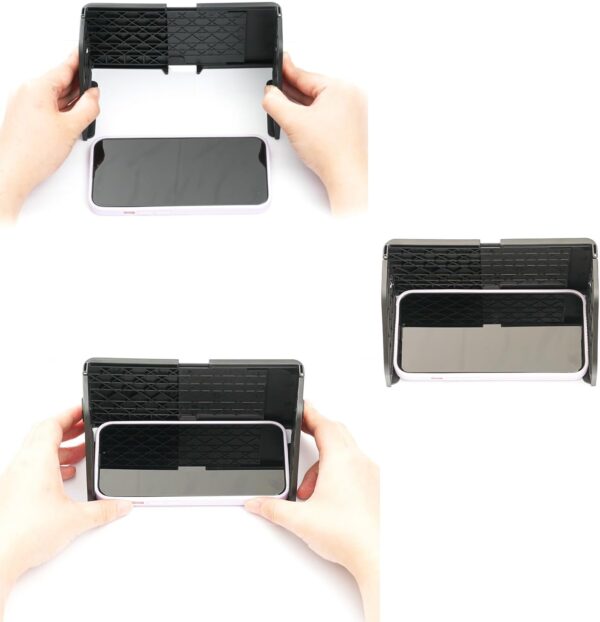 Universal Foldable Sun Shade Visor for Drone Controller Mobile Phone - Anti-Glare, Stable Fit, Easy Installation - Image 3