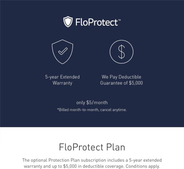 Moen Flo Smart Water Monitor and Automatic Shutoff Sensor, Wi-Fi Connected Water Leak Detector for 1-Inch Diameter Pipe, 900-006 - Image 10