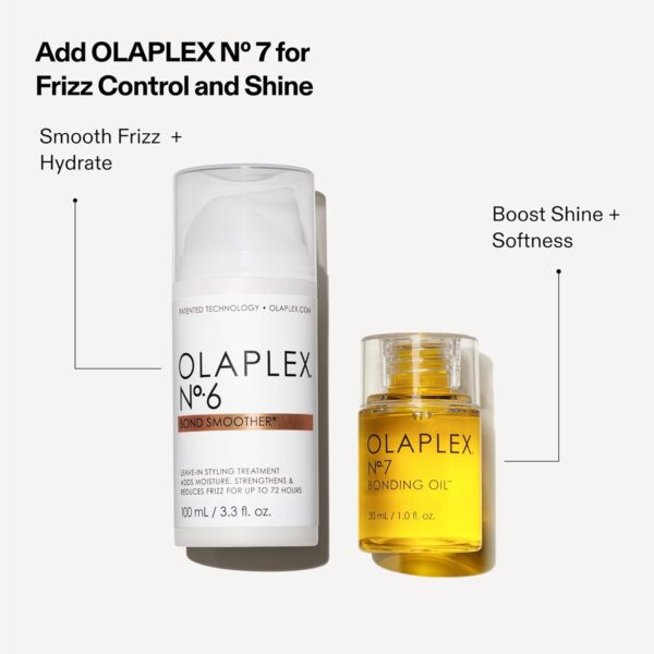 Olaplex No. 6 Bond Smoother, Leave-In Styling Hair Cream Treatment, Smooths, Conditions, & Strengthens, Frizz Control for Up to 72 Hours, For All Hair Types, 3.3 fl oz - Image 8