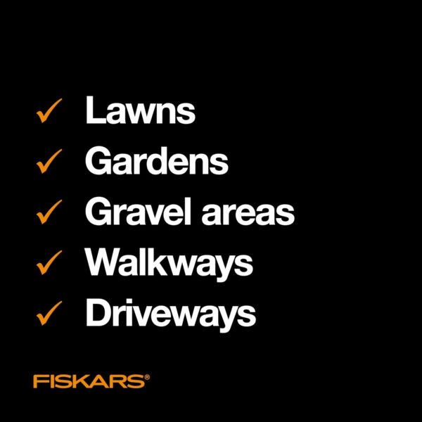 Fiskars 4-Claw Stand Up Weed Puller Tool, Gardening Hand Weeding Tool with 39" Long Ergonomic Handle with Easy-Eject Mechanism - Image 9