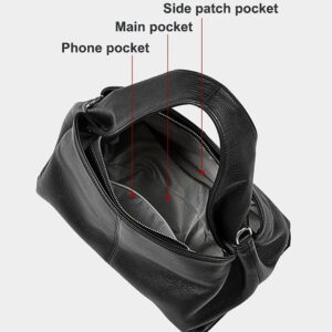 Women Shoulder Bags, Ladies Retro Leather Shoulder Bag Cowhide, Niche Fashion Trend Women's Bag, Commuting Crossbody Bag